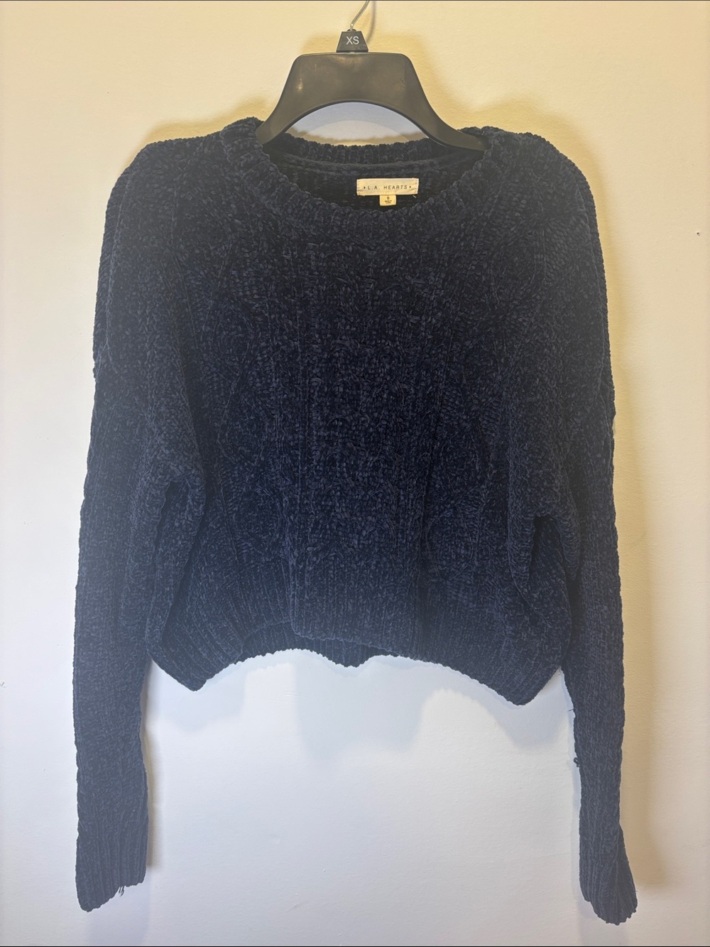 LA hearts navy Crewneck Sweater -